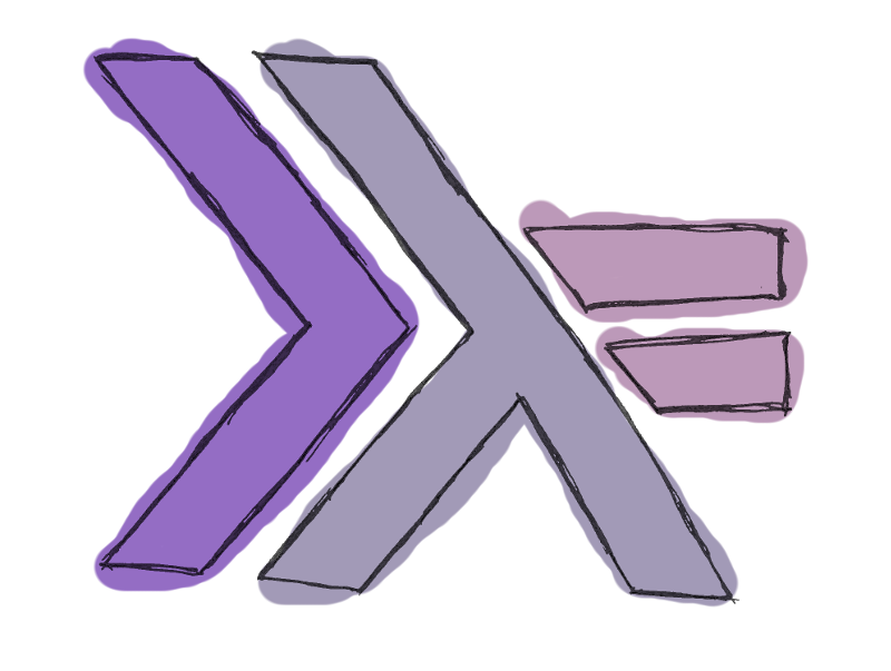 Hand-drawn lambda symbol on a plain background